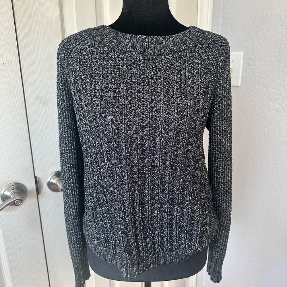 Calvin Klein Jeans Charcoal Black & Gray Crewneck Sweater